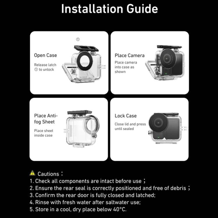 Custodia impermeabile TELESIN 60m per DJI Osmo Nano