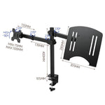 Supporto da scrivania per monitor 10-32 pollici VESA