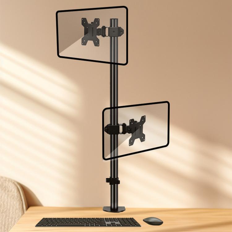 Supporto doppio monitor regolabile senza fori ZX-MT028