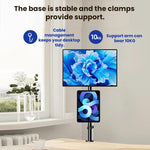 Supporto doppio monitor regolabile senza fori ZX-MT028