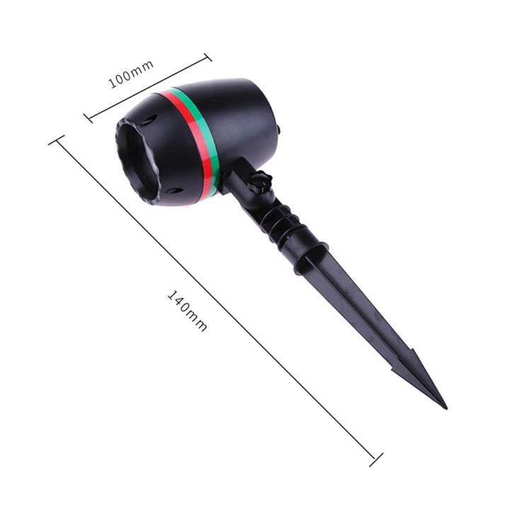 Lampada da giardino rotonda interrata con luce laser