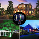 Lampada da giardino rotonda interrata con luce laser