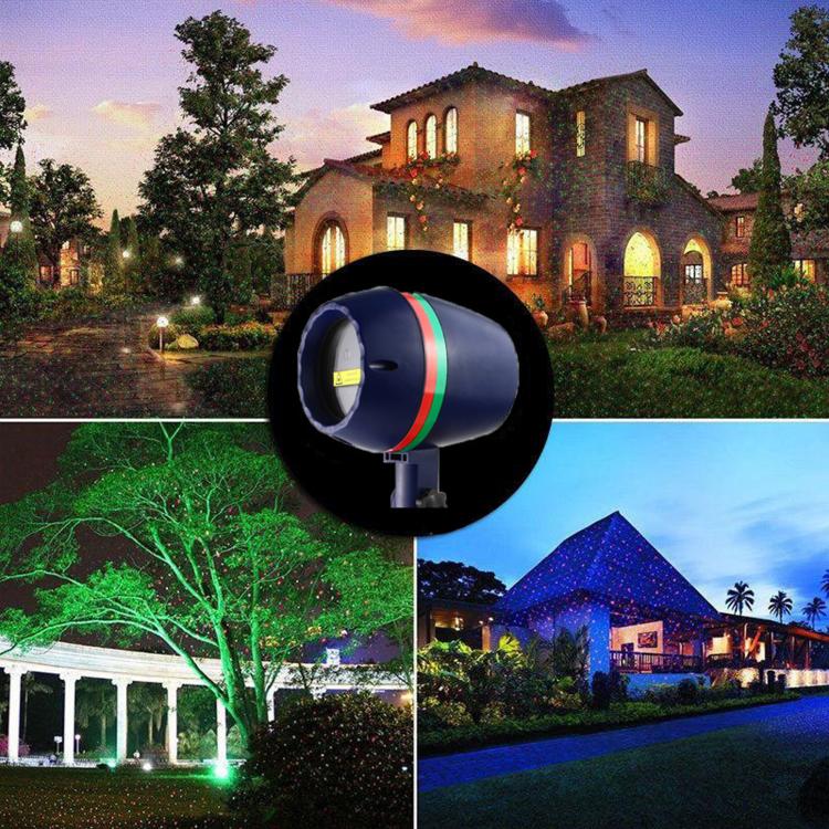 Lampada da giardino rotonda interrata con luce laser