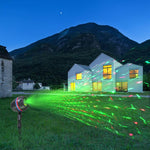 Lampada da giardino rotonda interrata con luce laser