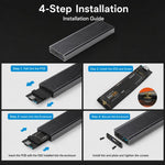 Blueendless Custodia SSD M.2 NVMe 10Gbps in Alluminio