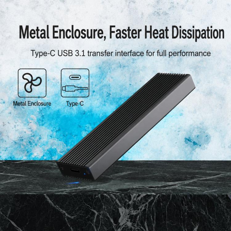 Blueendless Custodia SSD M.2 NVMe 10Gbps in Alluminio