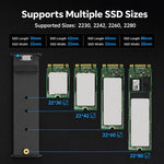 Blueendless Custodia SSD M.2 NVMe 10Gbps in Alluminio