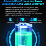 Auricolari da gaming wireless Bluetooth 5.4 con ganci