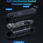 Auricolari da gaming wireless Bluetooth 5.4 con ganci