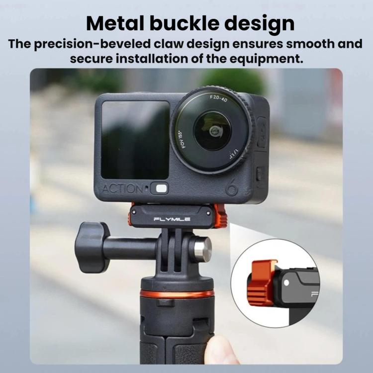 Per DJI Osmo Action 6 / 5 Pro / 4 / 3 Base a sgancio rapido magnetica FLYMILE