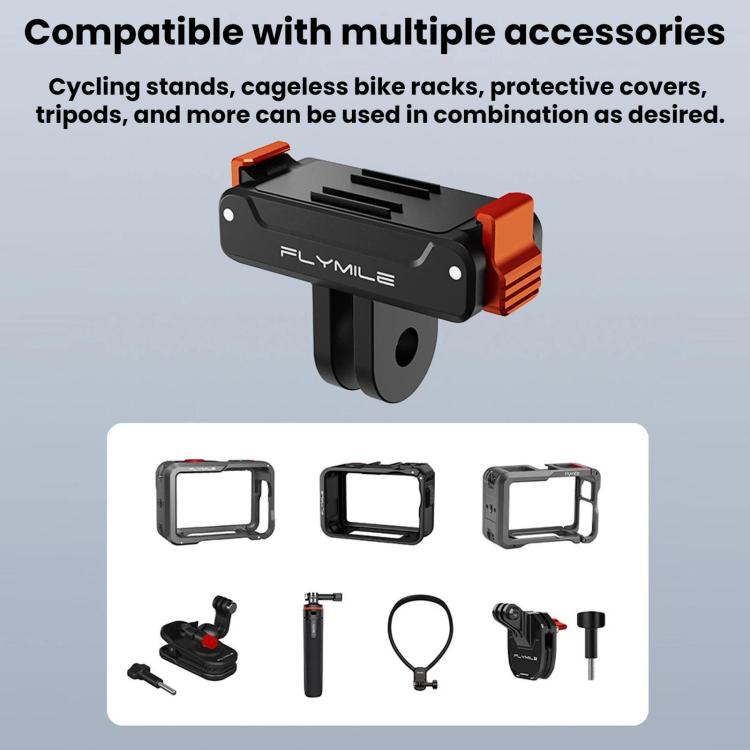 Per DJI Osmo Action 6 / 5 Pro / 4 / 3 Base a sgancio rapido magnetica FLYMILE
