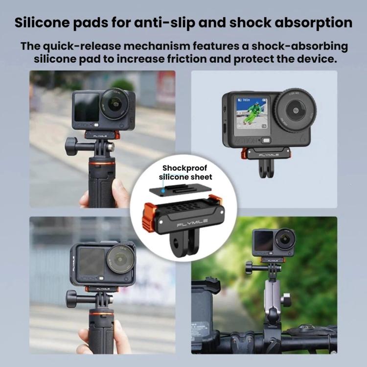 Per DJI Osmo Action 6 / 5 Pro / 4 / 3 Base a sgancio rapido magnetica FLYMILE