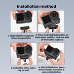 Per DJI Osmo Action 6 / 5 Pro / 4 / 3 Base a sgancio rapido magnetica FLYMILE