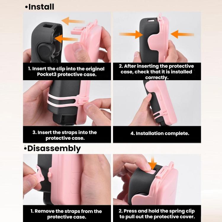 Custodia a libro con chiusura magnetica per DJI Osmo Pocket 3