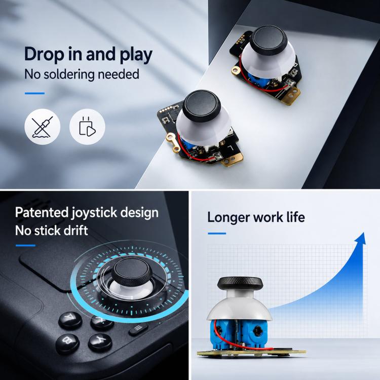 Modulo joystick elettromagnetico GuliKit SD02 per la riparazione e la sostituzione di ponti a vapore., for Steam Deck