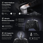Controller GuliKit KK2T con joystick elettromagnetico per Switch