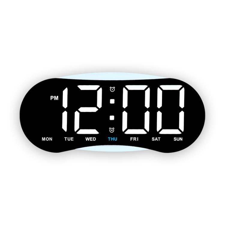 Orologio digitale LED curvo con luce notturna dimmerabile