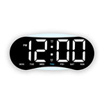 Orologio digitale LED curvo con luce notturna dimmerabile