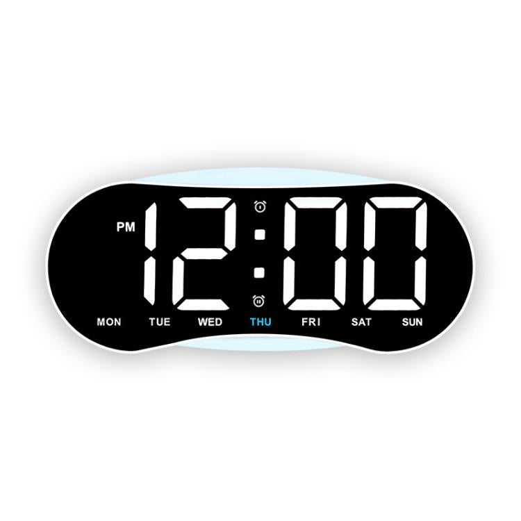 Orologio digitale LED curvo con luce notturna dimmerabile