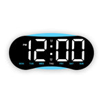 Orologio digitale LED curvo con luce notturna dimmerabile
