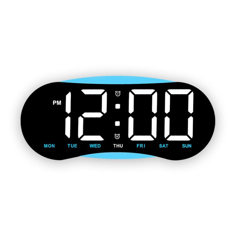 Orologio digitale LED curvo con luce notturna dimmerabile