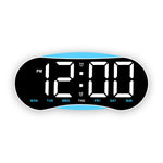 Orologio digitale LED curvo con luce notturna dimmerabile