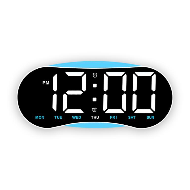 Orologio digitale LED curvo con luce notturna dimmerabile
