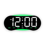 Orologio digitale LED curvo con luce notturna dimmerabile