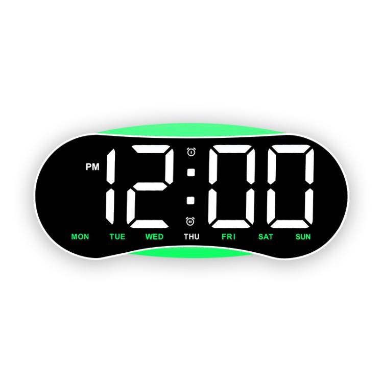 Orologio digitale LED curvo con luce notturna dimmerabile