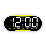 Orologio digitale LED curvo con luce notturna dimmerabile