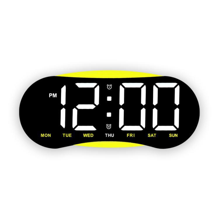 Orologio digitale LED curvo con luce notturna dimmerabile