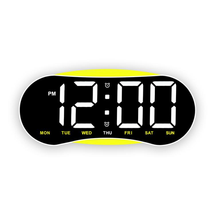 Orologio digitale LED curvo con luce notturna dimmerabile