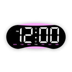Orologio digitale LED curvo con luce notturna dimmerabile