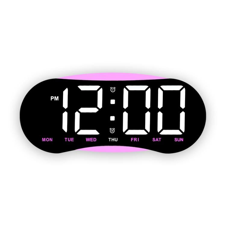 Orologio digitale LED curvo con luce notturna dimmerabile