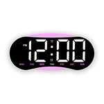 Orologio digitale LED curvo con luce notturna dimmerabile
