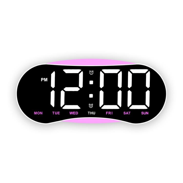 Orologio digitale LED curvo con luce notturna dimmerabile