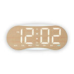 Orologio digitale LED curvo con luce notturna dimmerabile