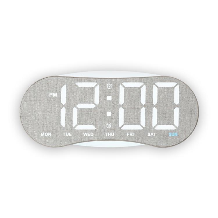 Orologio digitale LED curvo con luce notturna dimmerabile