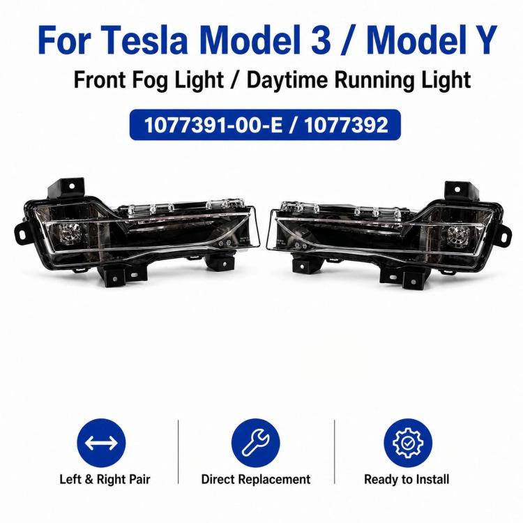 Fari fendinebbia anteriori per Tesla Model 3 e Model Y 2017-2023