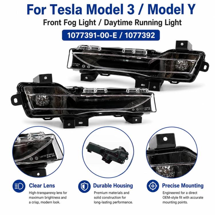 Fari fendinebbia anteriori per Tesla Model 3 e Model Y 2017-2023