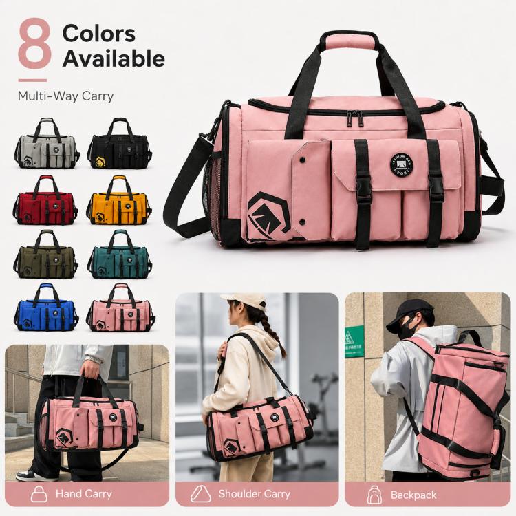 Borsa sportiva convertibile in 3 modi con scomparto scarpe