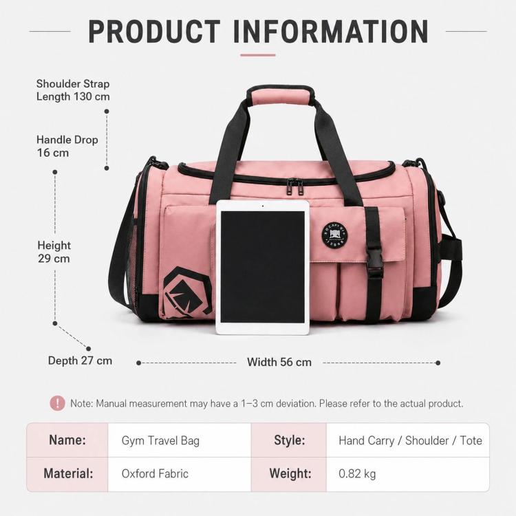 Borsa sportiva convertibile in 3 modi con scomparto scarpe