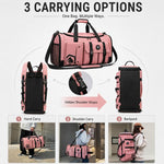 Borsa sportiva convertibile in 3 modi con scomparto scarpe