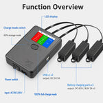 Caricabatterie intelligente 3 vie con display LCD per DJI Mini