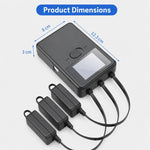 Caricabatterie intelligente 3 vie con display LCD per DJI Mini