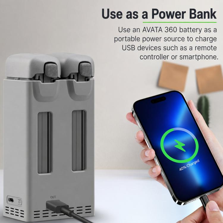 Caricabatterie parallelo 100W per batterie DJI Avata 360