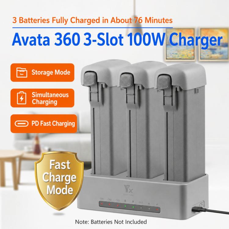Caricabatterie parallelo PD 100W per DJI Avata 360