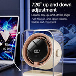 Ventilatore da tavolo F15 con display digitale trasparente e timer intelligente, piccolo ventilatore a circolazione d'aria per ufficio