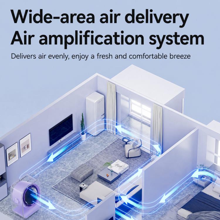 Ventilatore da tavolo F15 con display digitale trasparente e timer intelligente, piccolo ventilatore a circolazione d'aria per ufficio