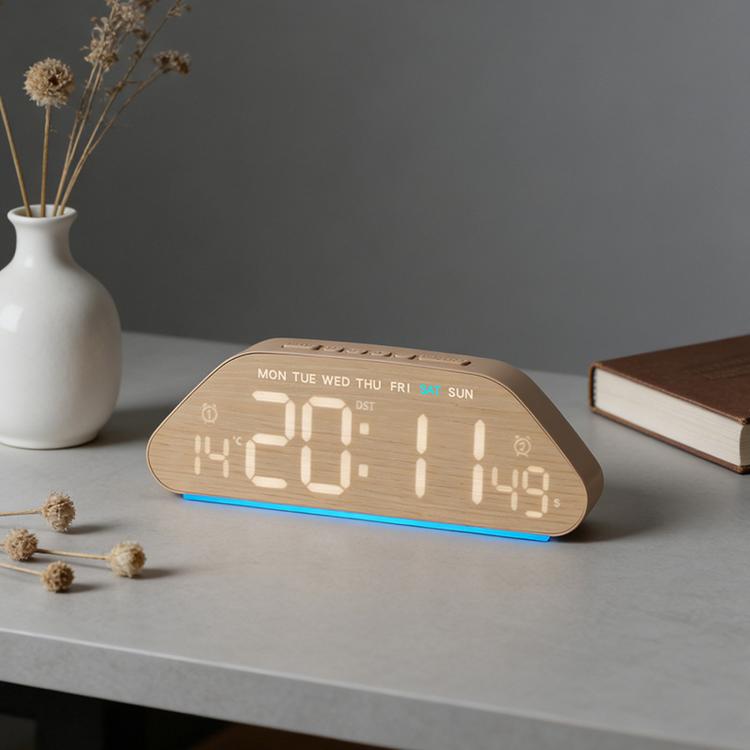 Sveglia digitale con caricatore USB e luce LED